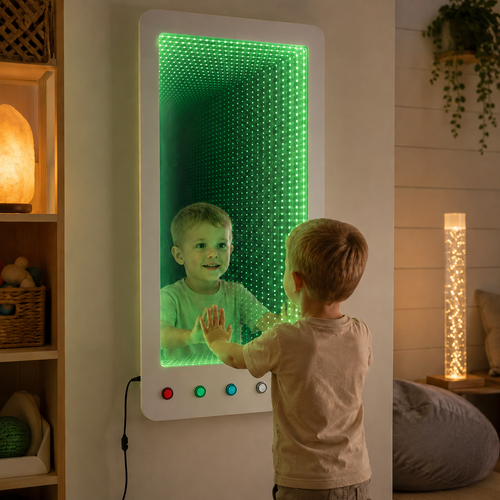 Interactive RGB Infinity Mirror Panel