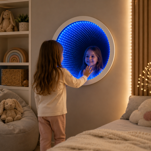 Circular Sensory Infinity Mirror