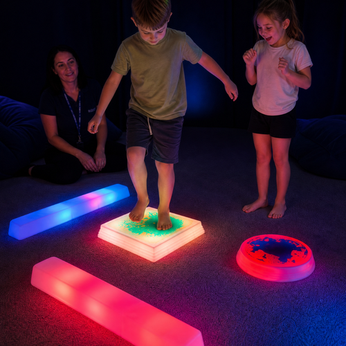 LED Sensory Trail Sets – Liquid Stepping Stones & Balance Beams
