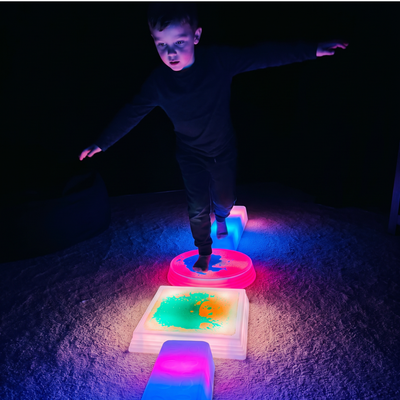 LED Sensory Trail Sets – Liquid Stepping Stones & Balance Beams